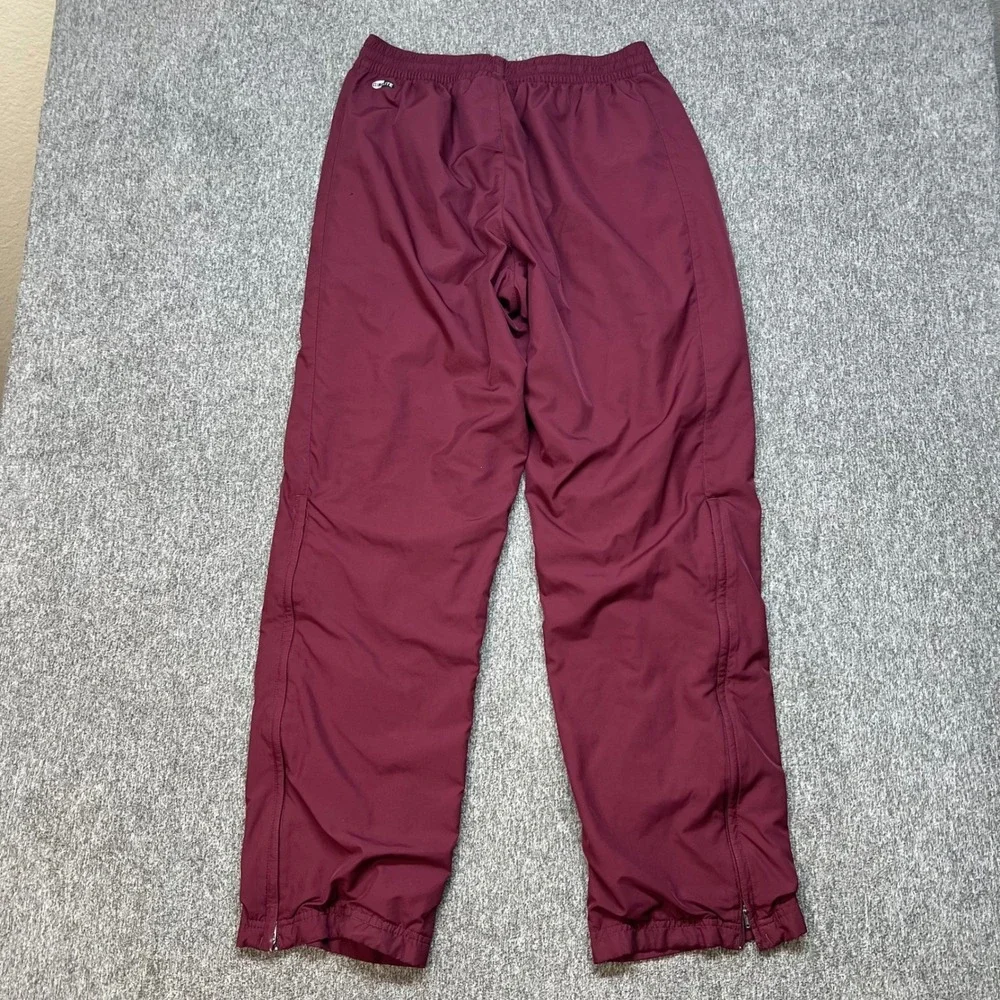 VTG Adidas Mens Burgundy‎ Track Pants Athletic Joggers Casual Style Small Y2K